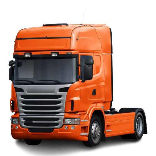 Camion orange sans remorque