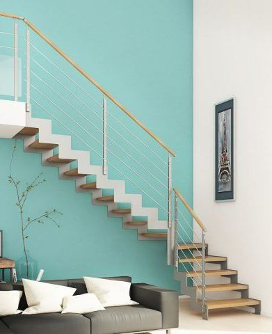 Escaliers blancs contemporains