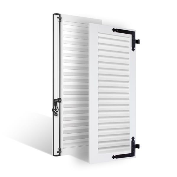 PCV avec lames à la Française blanc

