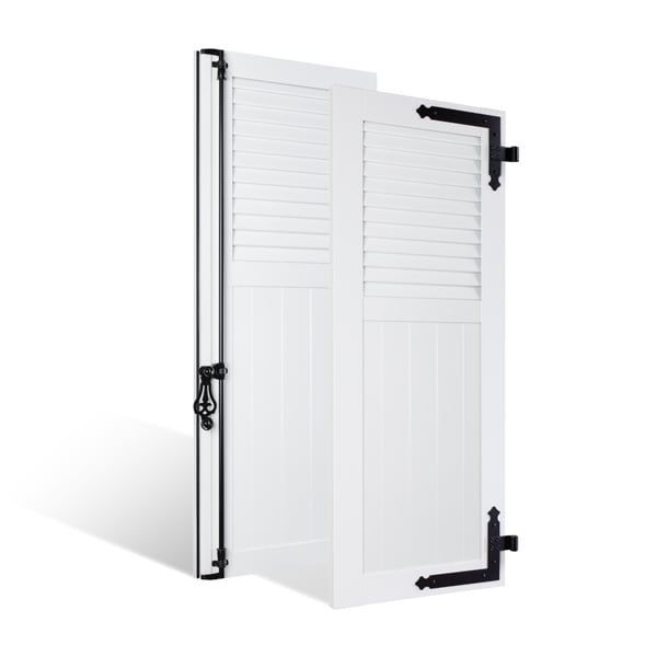 PVC à lames jointives au tiers blanc

