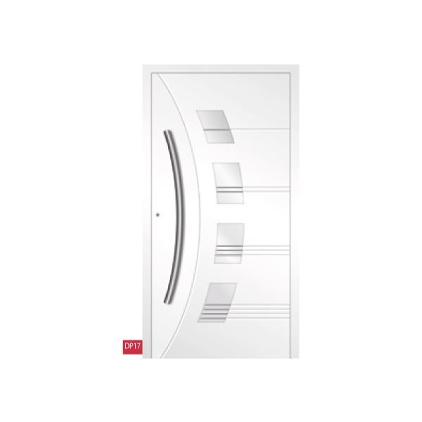 Porte d'entrée claire en aluminium 2