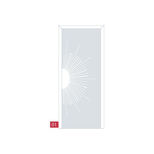 Porte d'entrée vitrée 1