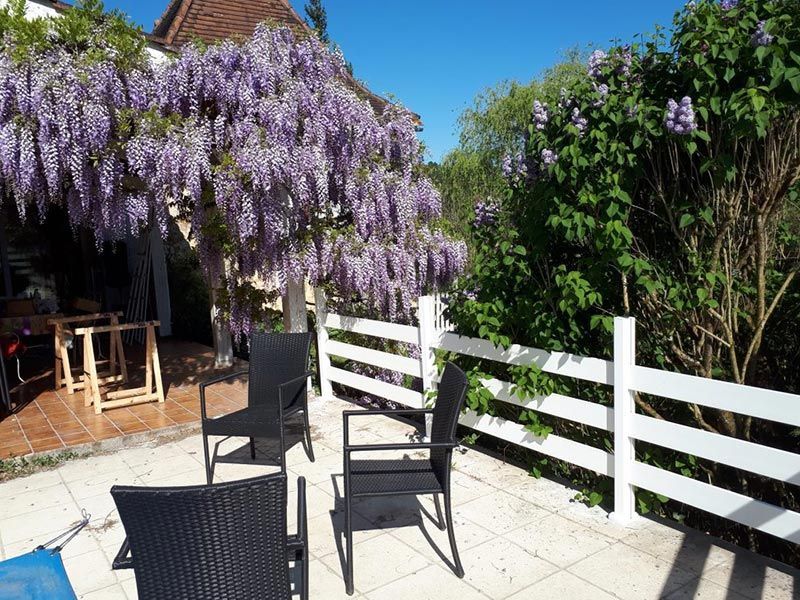 Clôture dans un jardin