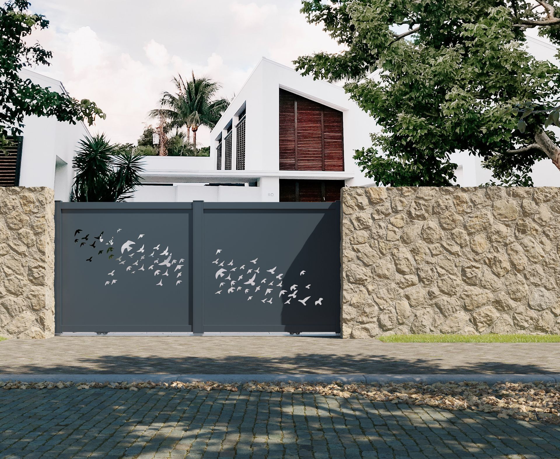 Portail battant Dijon Panneau