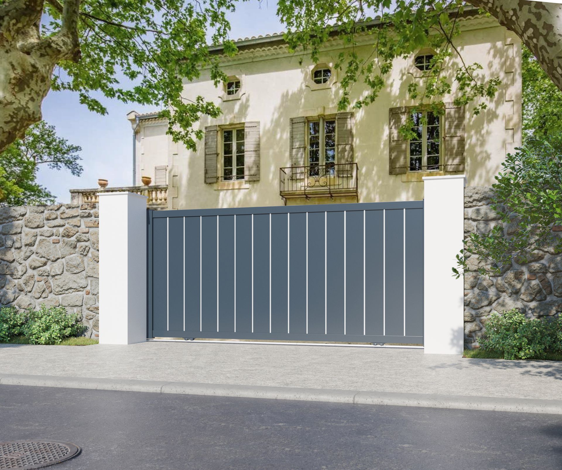 Portail coulissant Landes Vertical OP