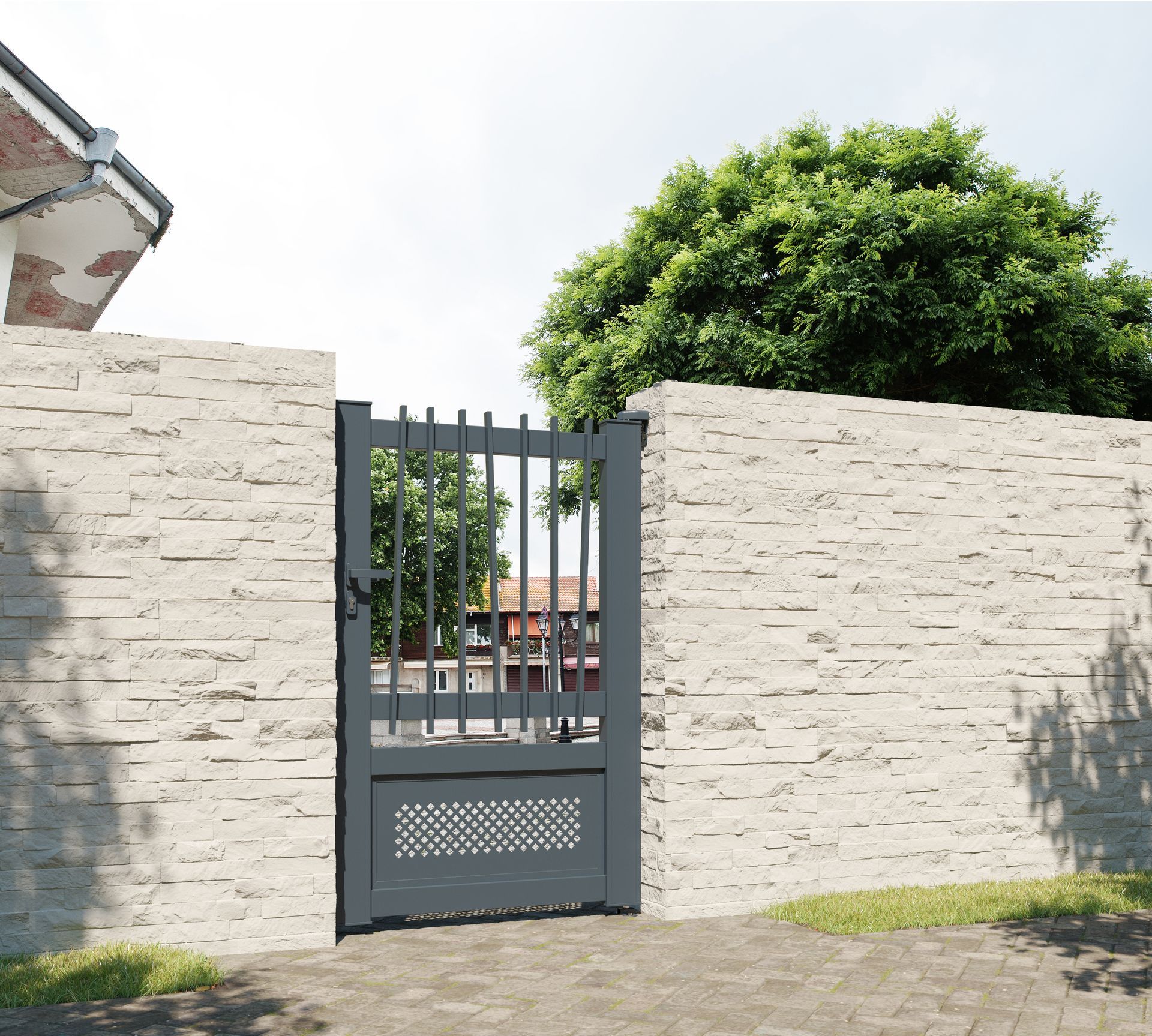 Portillon gris foncé Marne