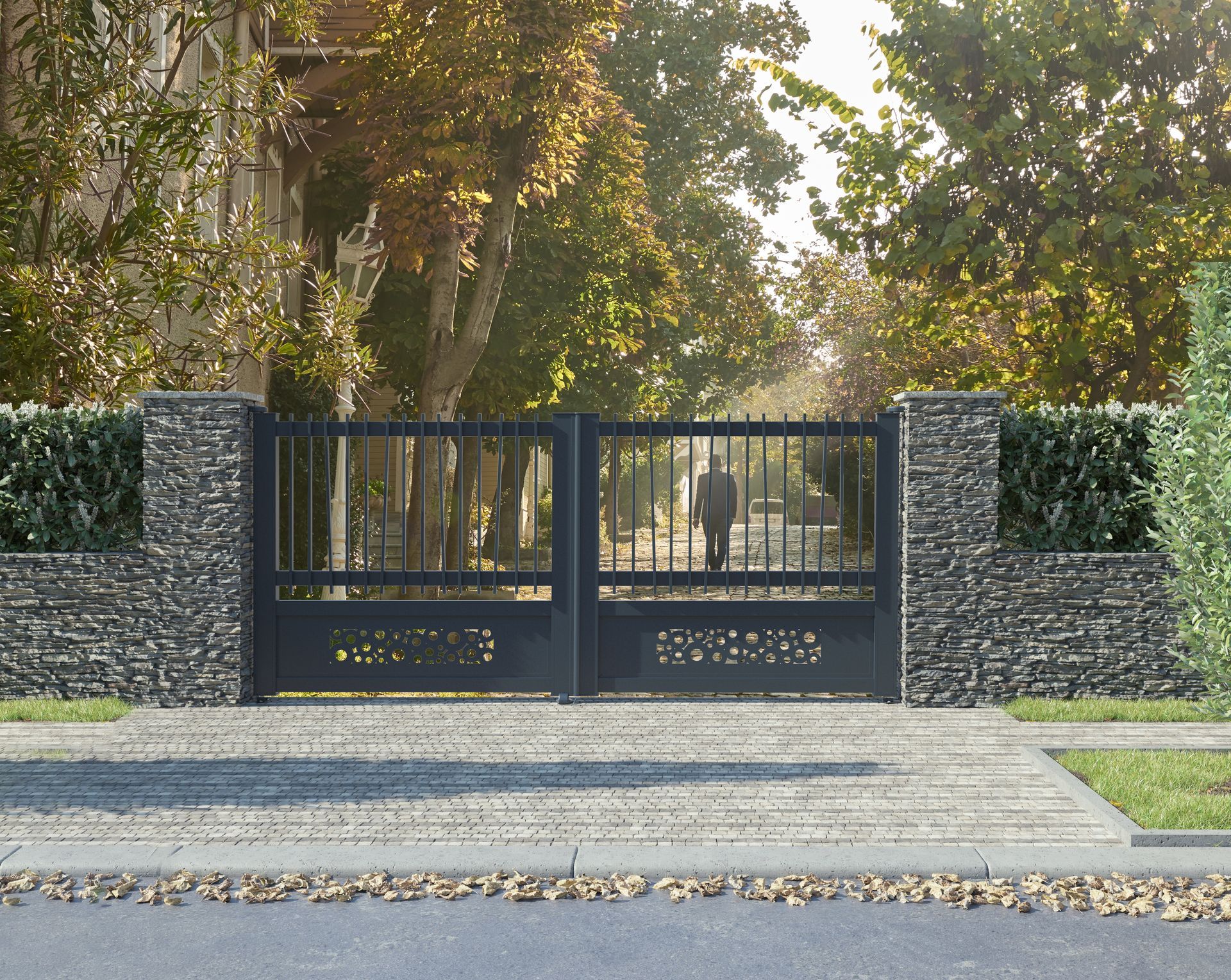 Portail battant Neo Vision Horizontal