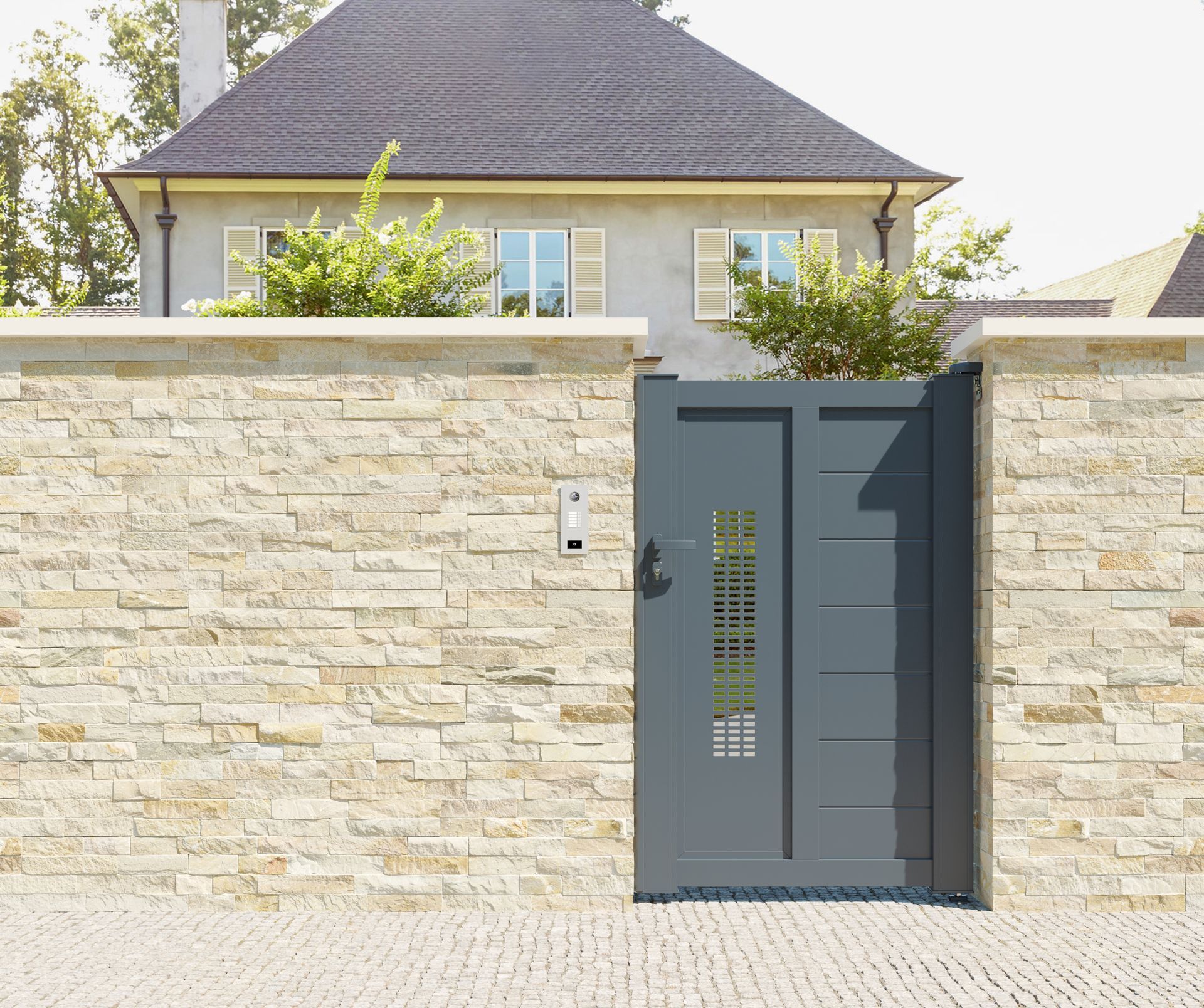 Portillon blanc Neo Vision Horizontal