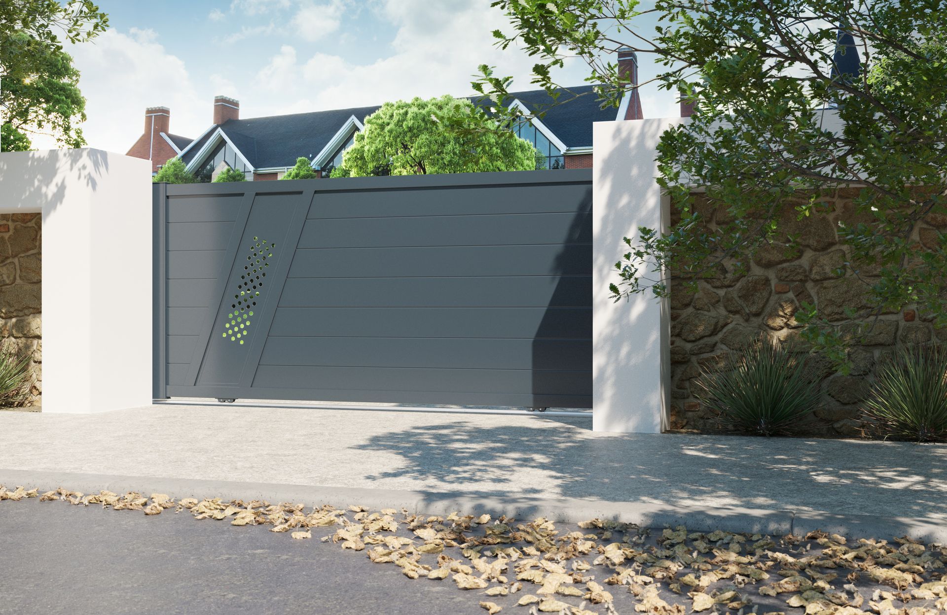 Portail coulissant Neo Vision Triangle