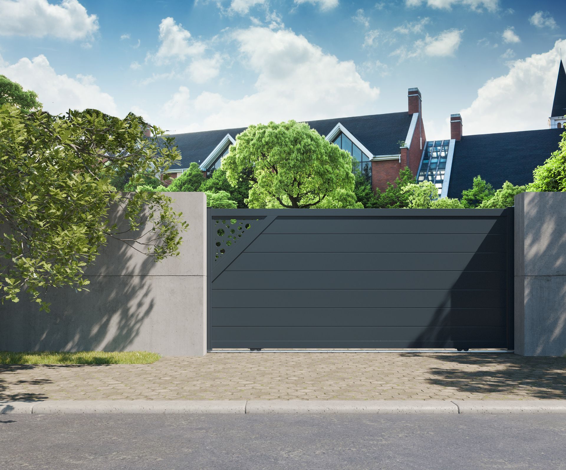 Portail coulissant Neo Vision Triangle