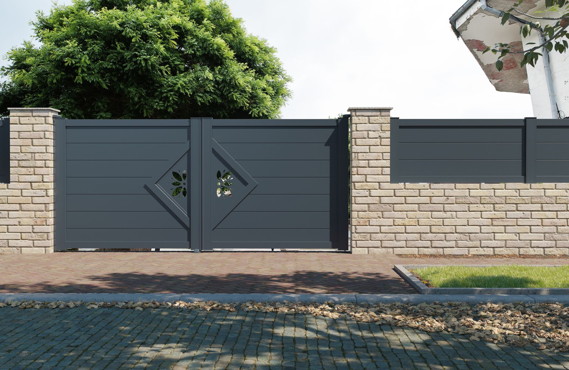 Portail battant Neo Vision Tri Central