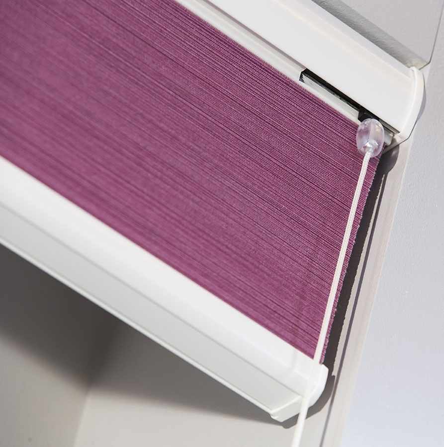 Porte fenêtre avec store plissé