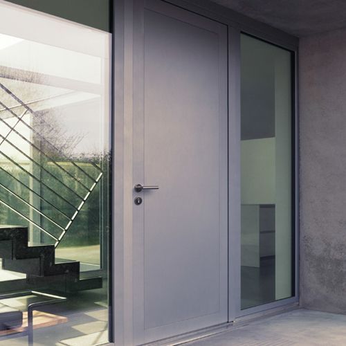 Mise en situation d'une porte d'entrée