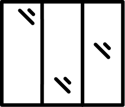 Verrière avec 3 vitres