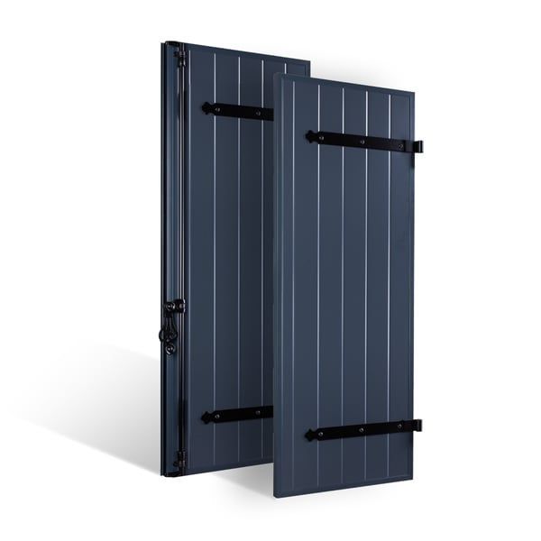 Volet ALU, lames isolées à barres seules

