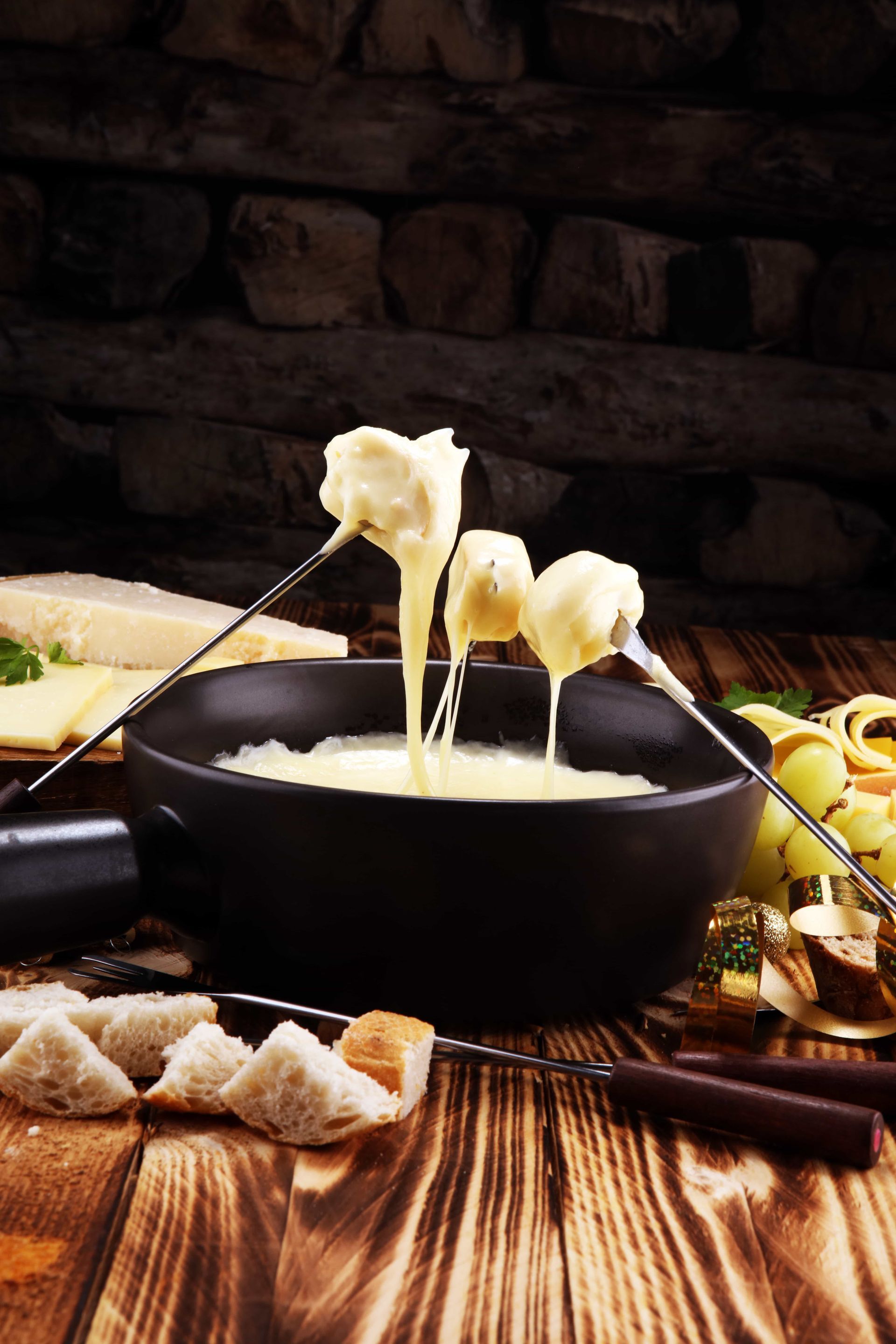 une fondue au fromage suisse