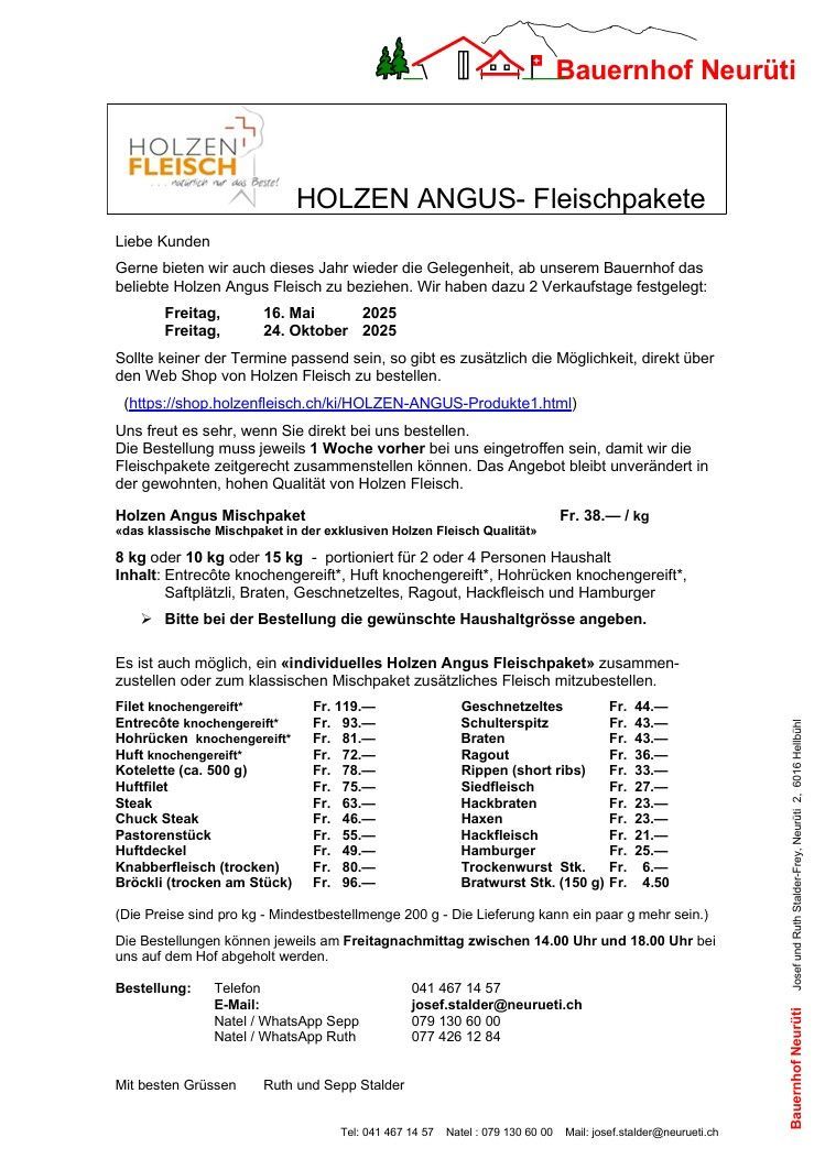 Bauernhof Neurüti