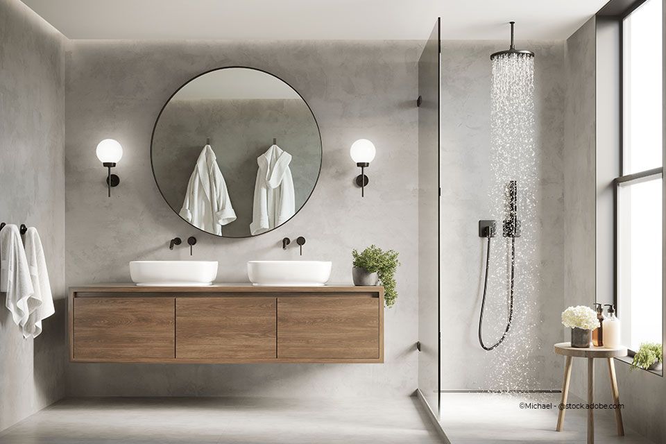 Badezimmer, das von der EBauPlan UG saniert wurde