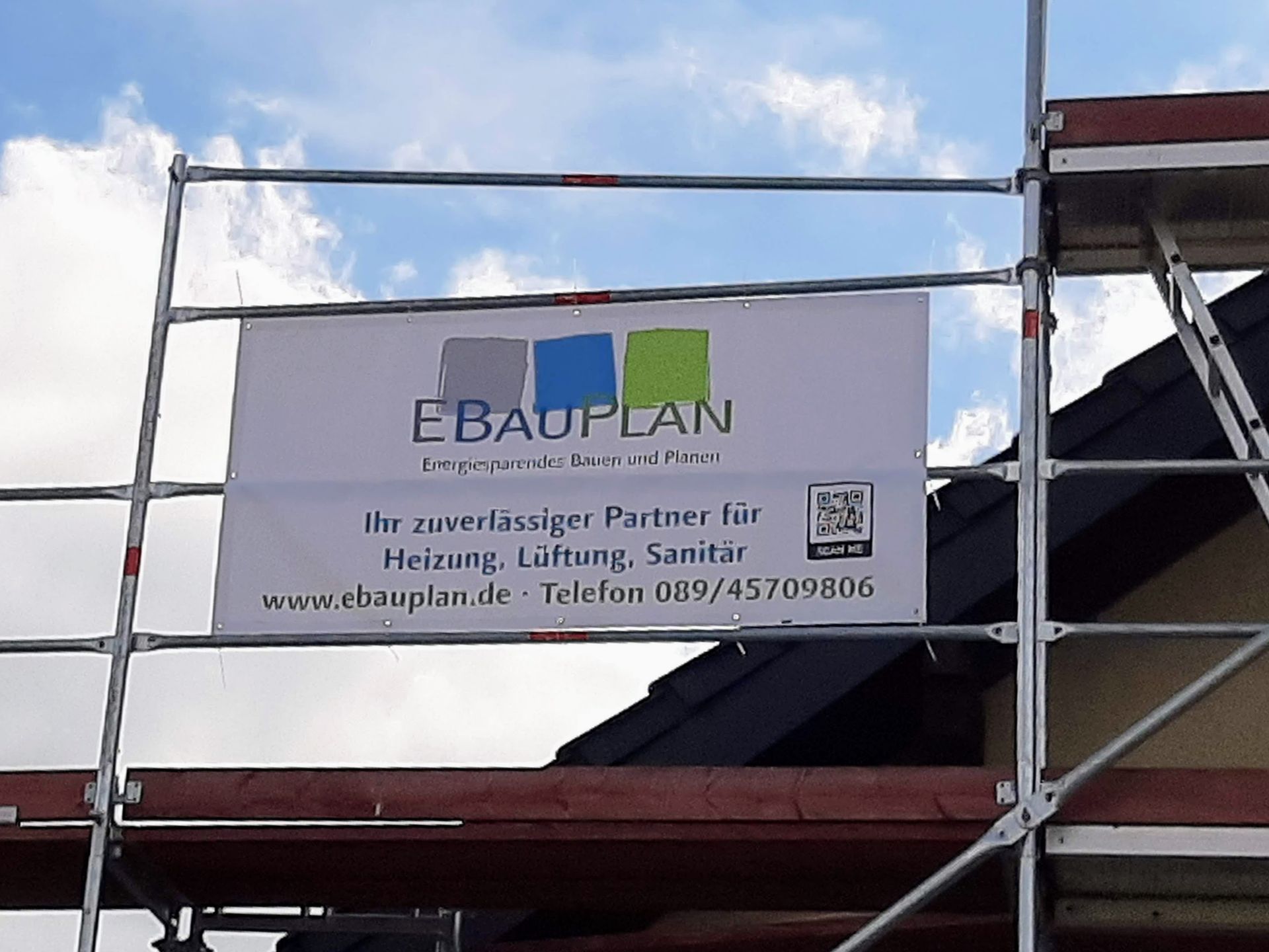 Schild mit Logo der EBauPlan UG