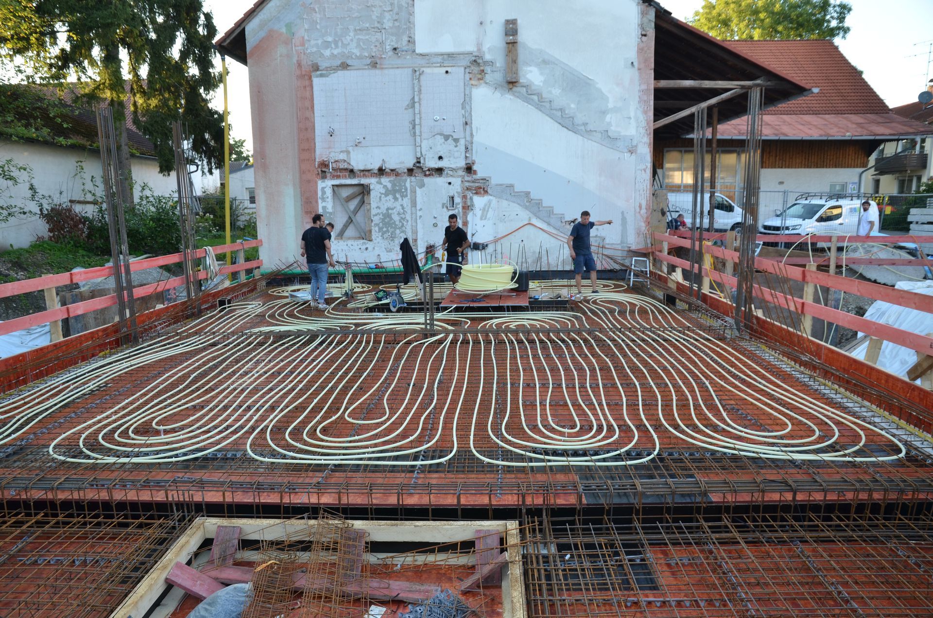 Fußbodenheizung, die von der EBauPlan UG installiert wird