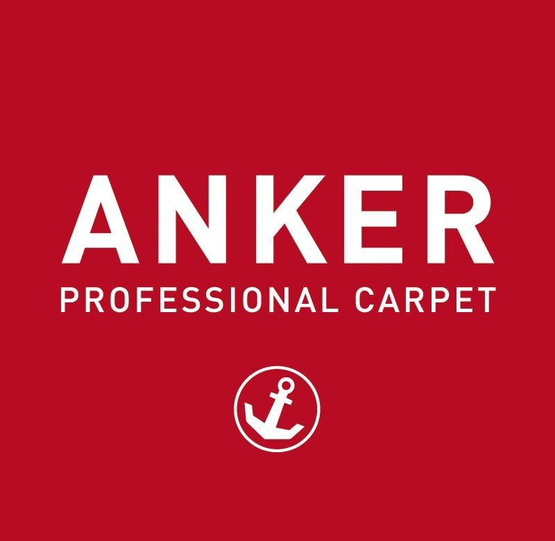 Ein Logo für Anker Professional Carpet mit einem Anker