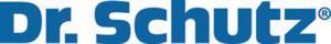 Ein blaues Dr. Schutz-Logo auf weißem Hintergrund