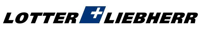Ein blau-schwarzes Logo für Lotter Liebherr