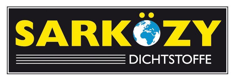 Ein schwarz-gelbes Logo für Sarkozy Dichtstoffe