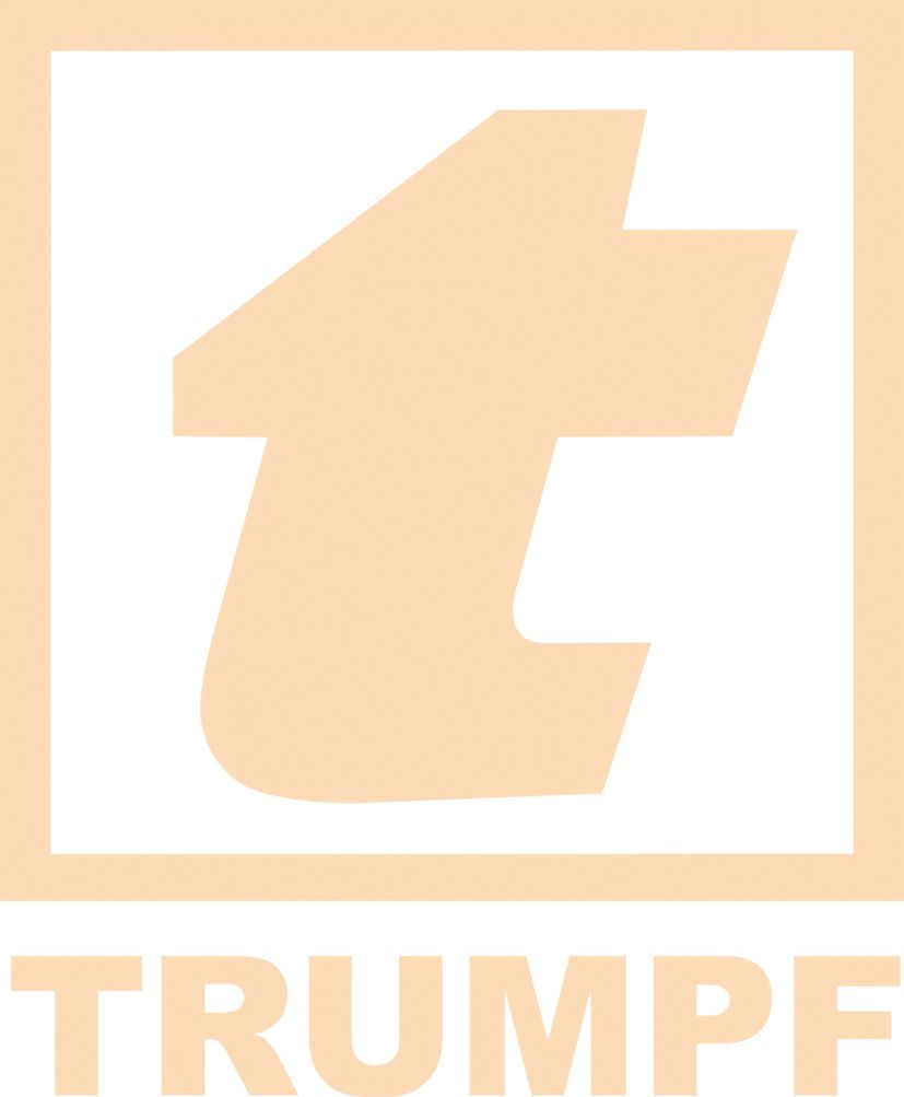 Ein Logo für Trumpf mit einem Quadrat