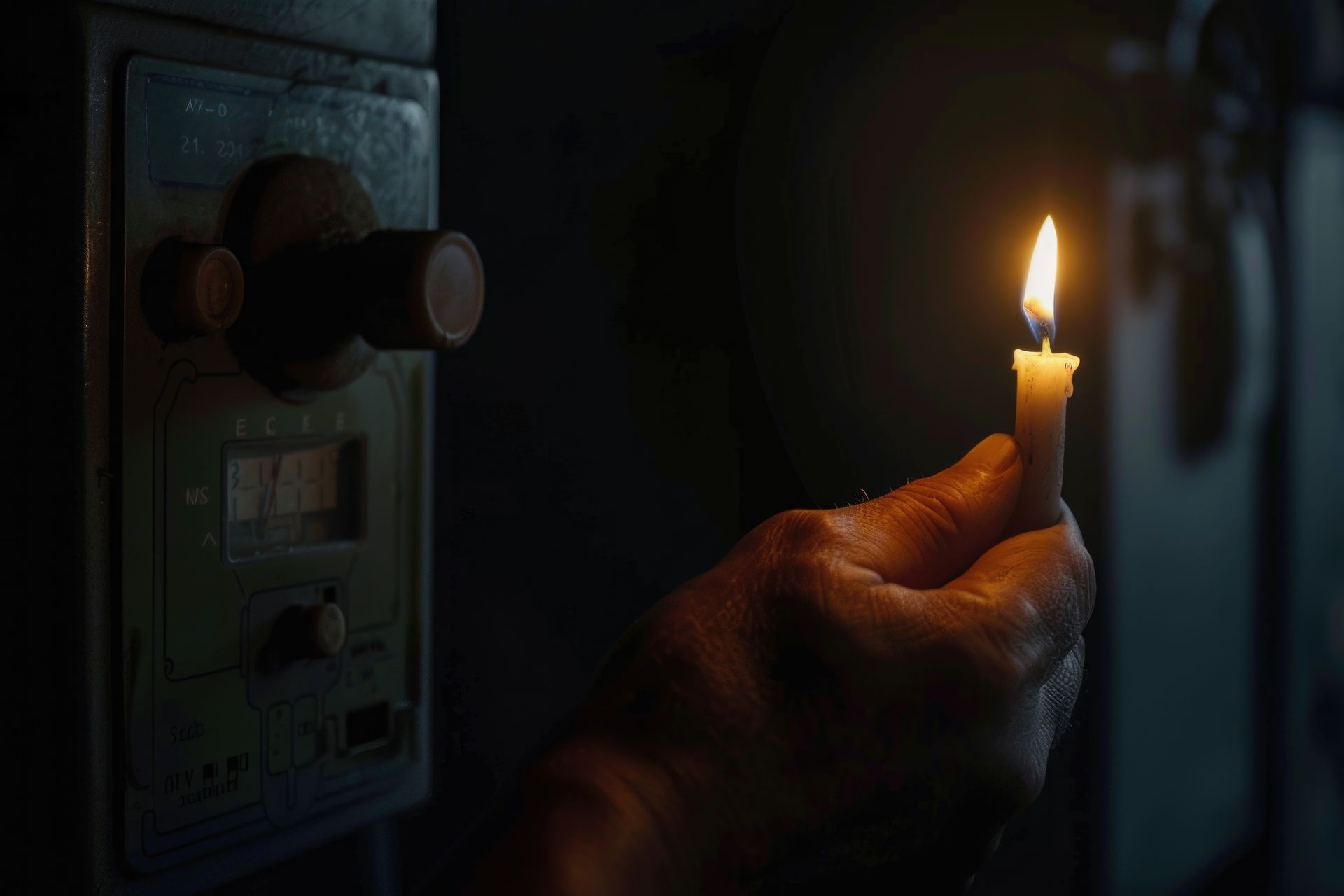 Panne de courant : éclairage à la bougie 