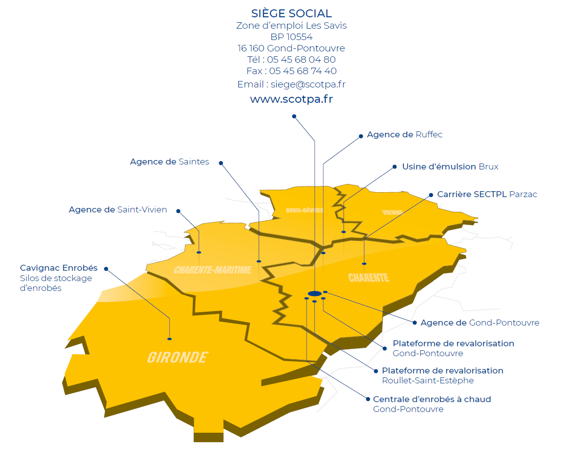 Carte d'implantation