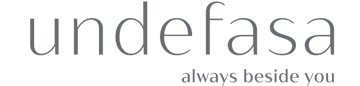 El logotipo de Undefasa muestra el nombre de la empresa en texto gris con el eslogan 