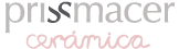 El logotipo de Prissmacer Cerámica, que muestra el nombre de la marca en texto gris sobre la palabra