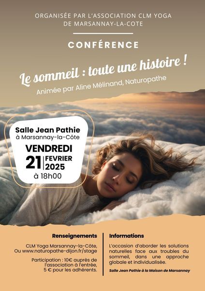 Affiche conférence sommeil
