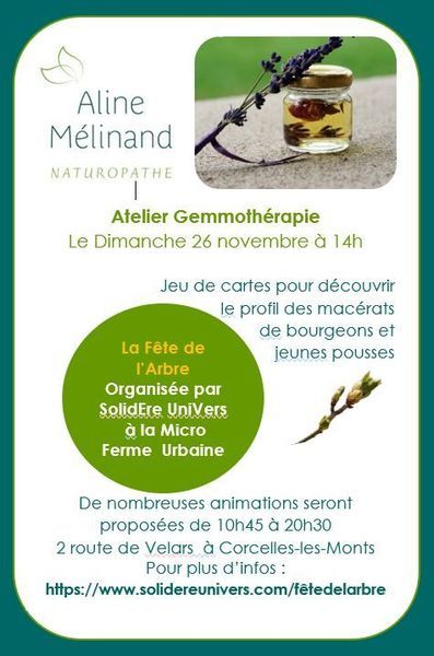 Atelier Gemmothérapie