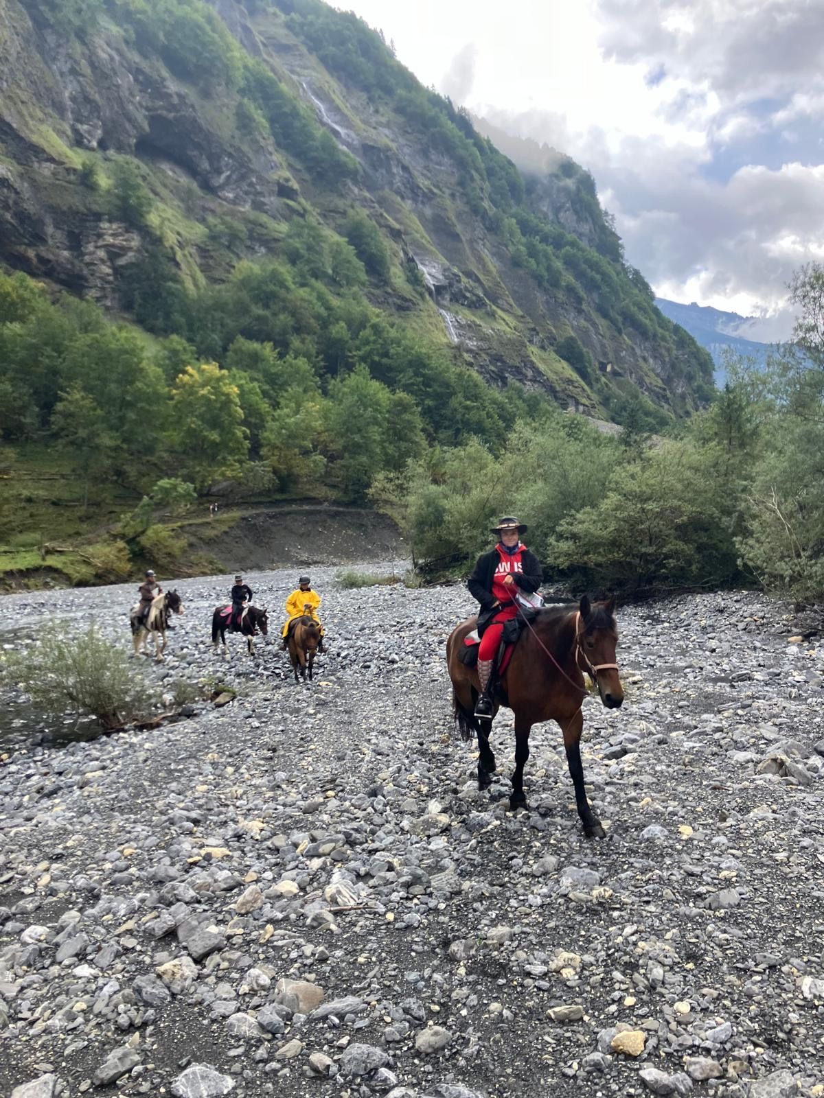 Randonnée avec guide à cheval