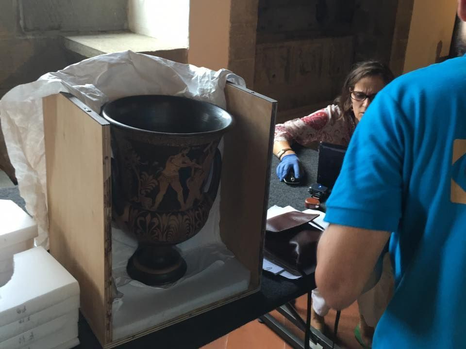 Emballage d'un vase pour un déménagement