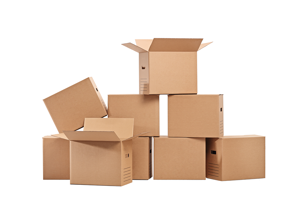 Cartons empilés
