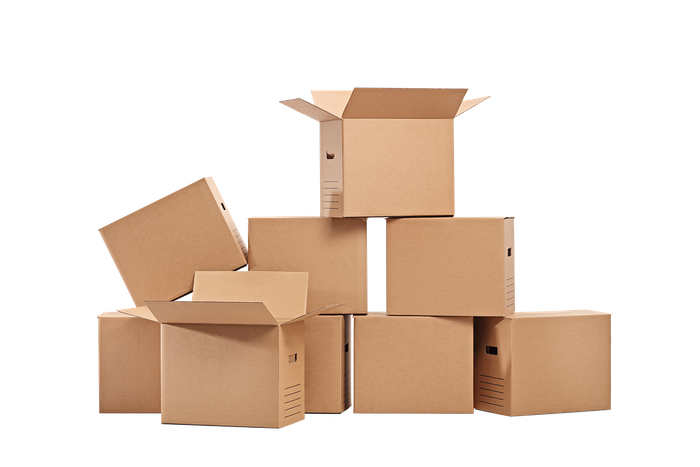 Cartons empilés