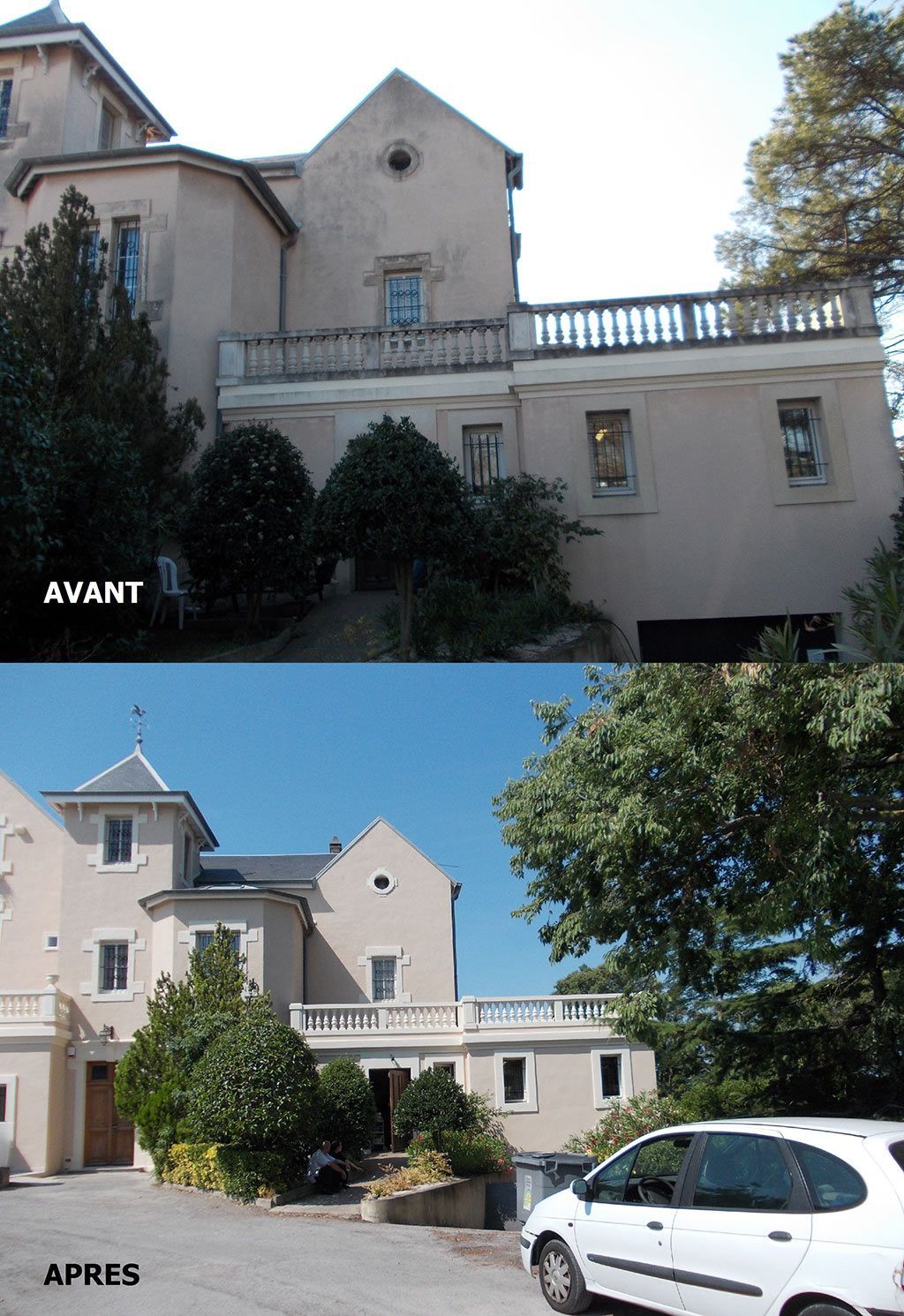 Avant-après d'une maison ancienne à plusieurs niveaux