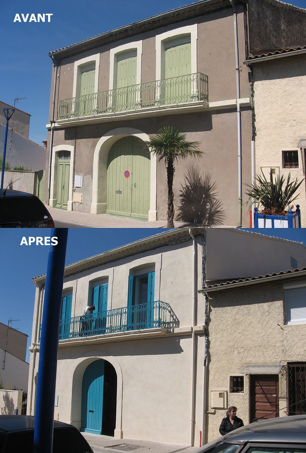 Avant-après d'une maison de vi