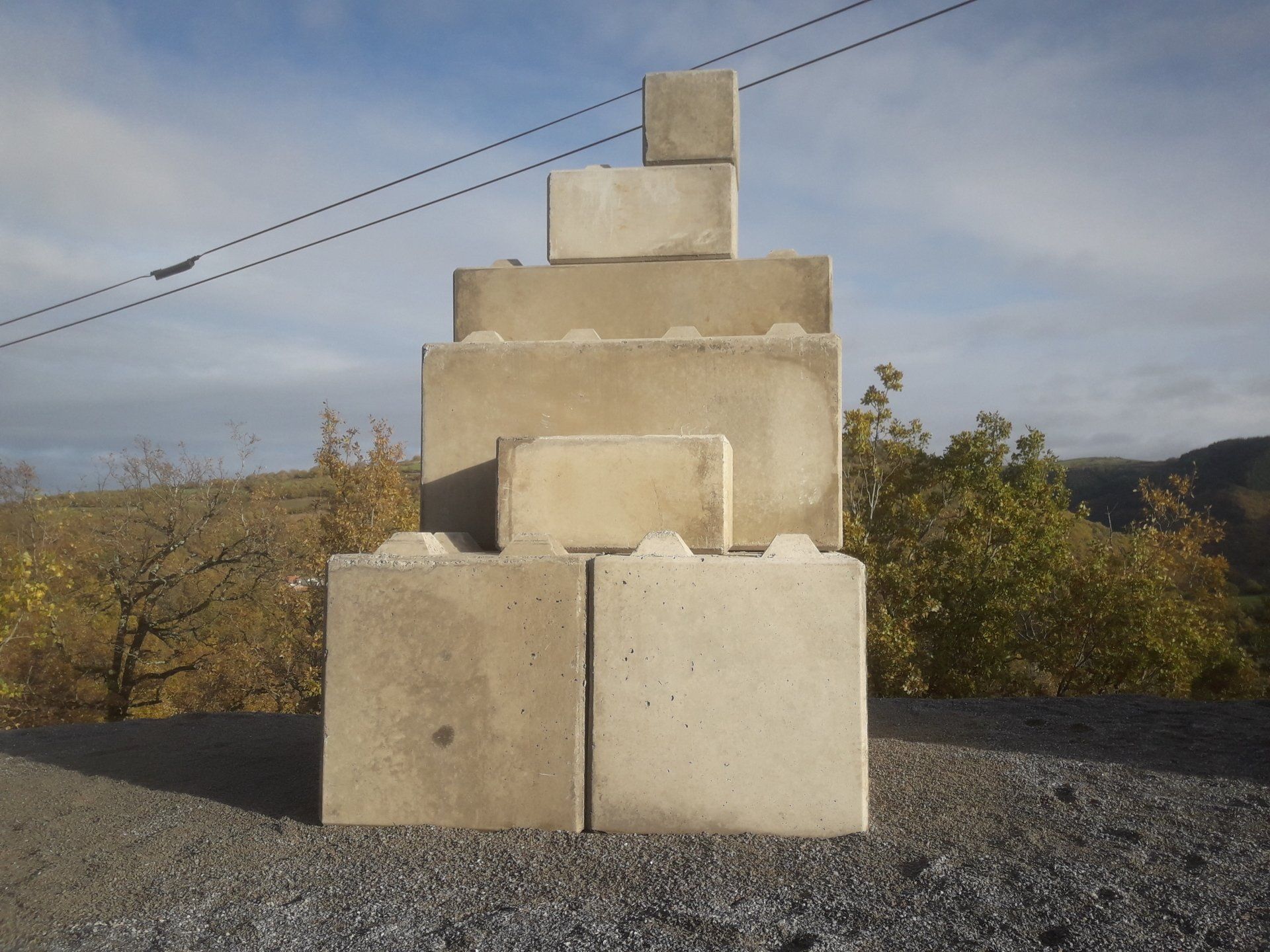 Blocs de béton empilables