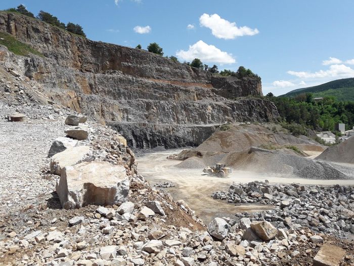 Vue dégagée de notre carrière