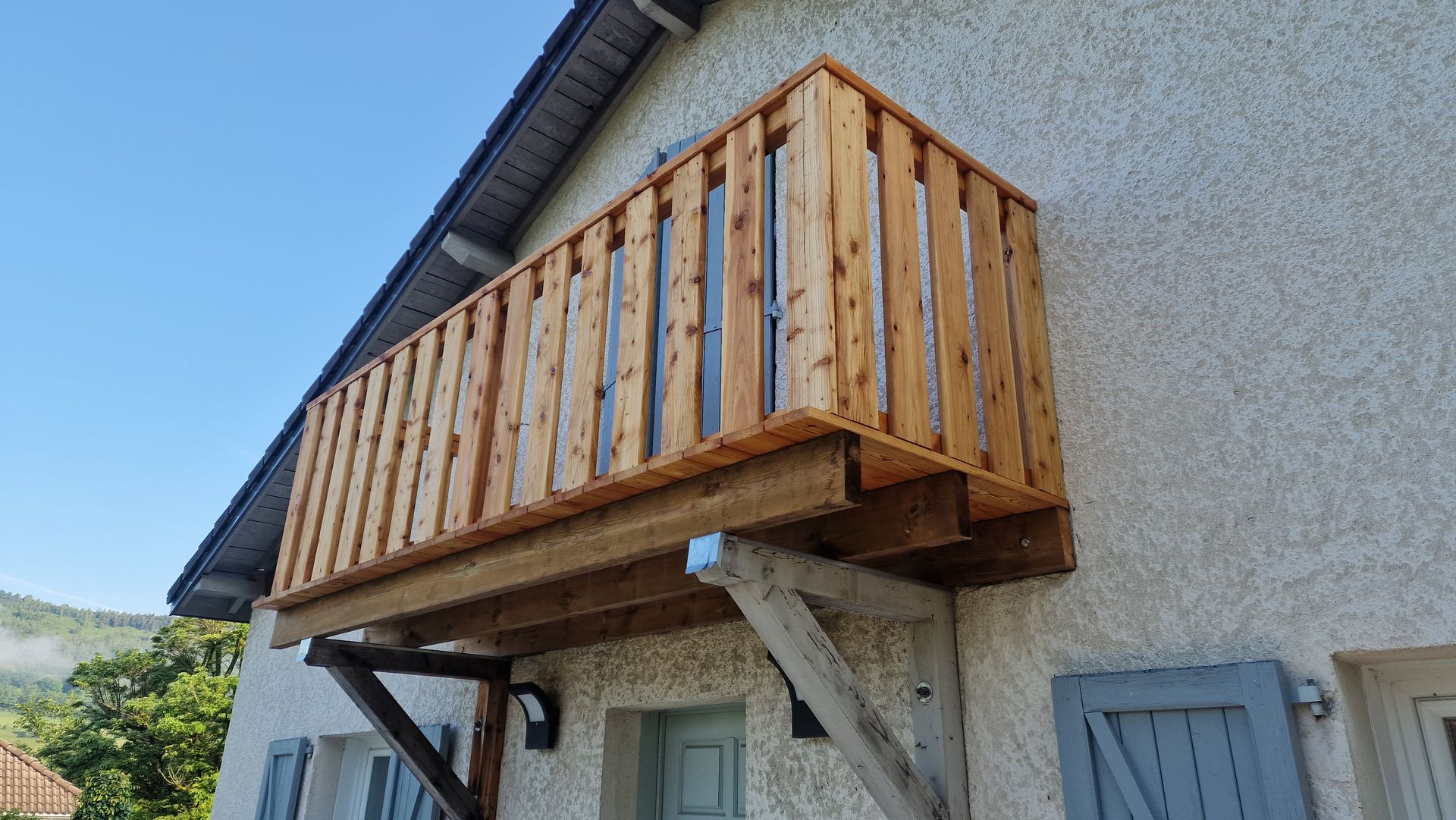 Balcon en bois