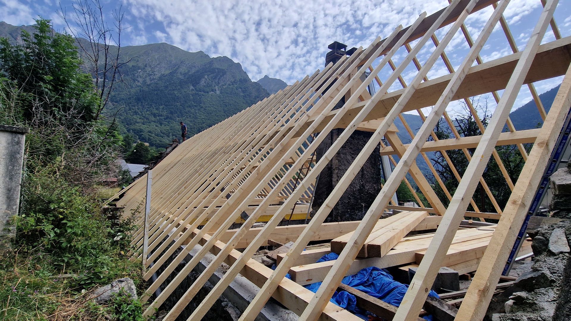 Installation de charpente