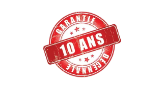 Un tampon rouge qui dit 10 ans dessus