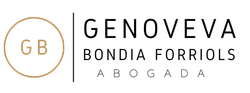 El logotipo de Genoveva Bondia Forriols Abogado está sobre un fondo blanco.
