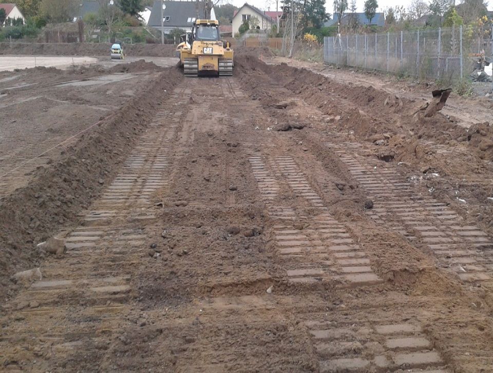 Erdarbeiten mit Bagger