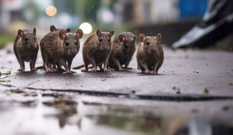 Une colonie de rats