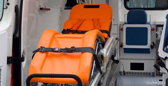 Ambulance Marine - Noirmoutier, transport de malades couchés